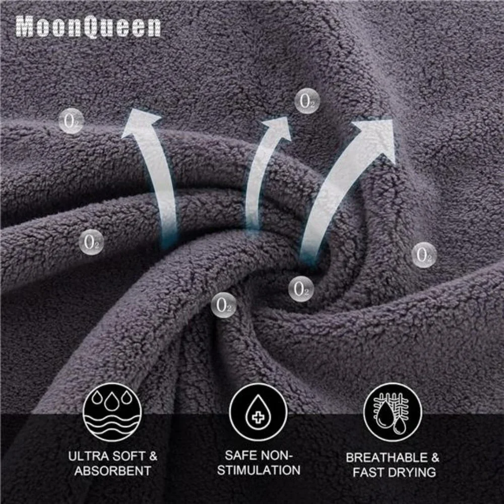 24 Pack Grey Microfiber Washcloths Quick Dry Soft Absorbent Face Towel Set